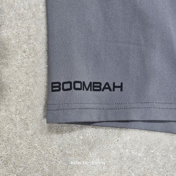 BOOMBAH Gray Long Sleeve 1/4 Zip Pullover Shirt Activewear YXL - Picture 4 of 8